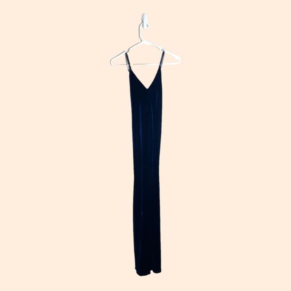 INTERMIX Navy Blue Velvet Maxi Dress - Picture 2 of 8